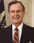 Presidential portrait of George H. W. Bush